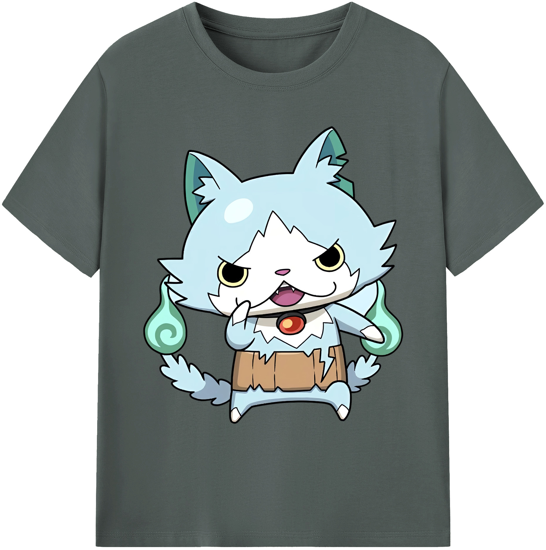 （画像用） 妖怪ウォッチ Yo-kai Watch 綿100％ メンズ半袖Tシャツ｜肌触りやわらか＆通気性